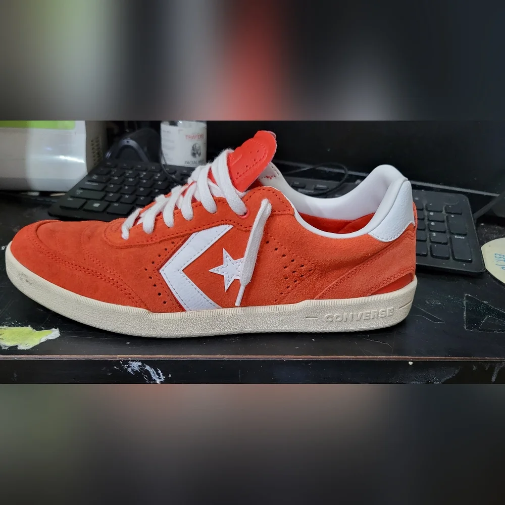 Converse Red and White Sneakers - Picture 1 of 9